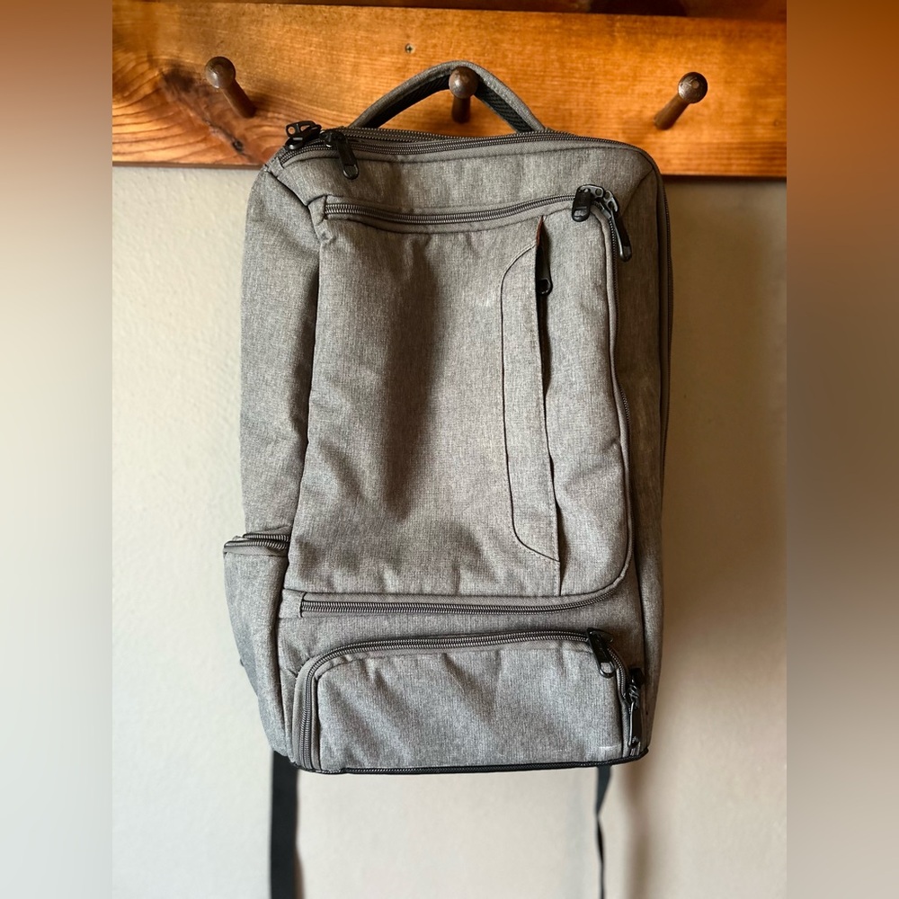 eBags Pro Slim Laptop Backpack Bag Gray Professional Weekender  EB2146-15.5